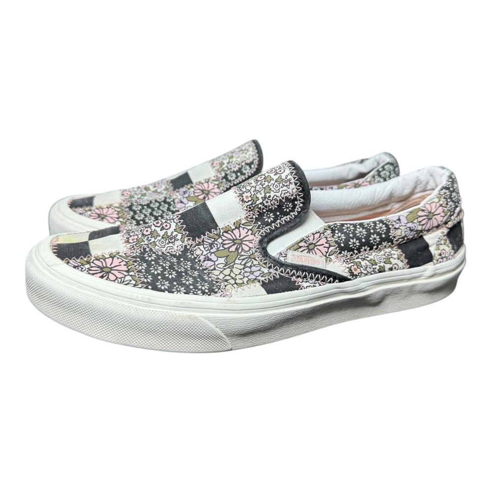 Men’s Vans Patchwork Floral Skate Shoes Low Top Sneakers M Sz 7 / W Sz 8.5